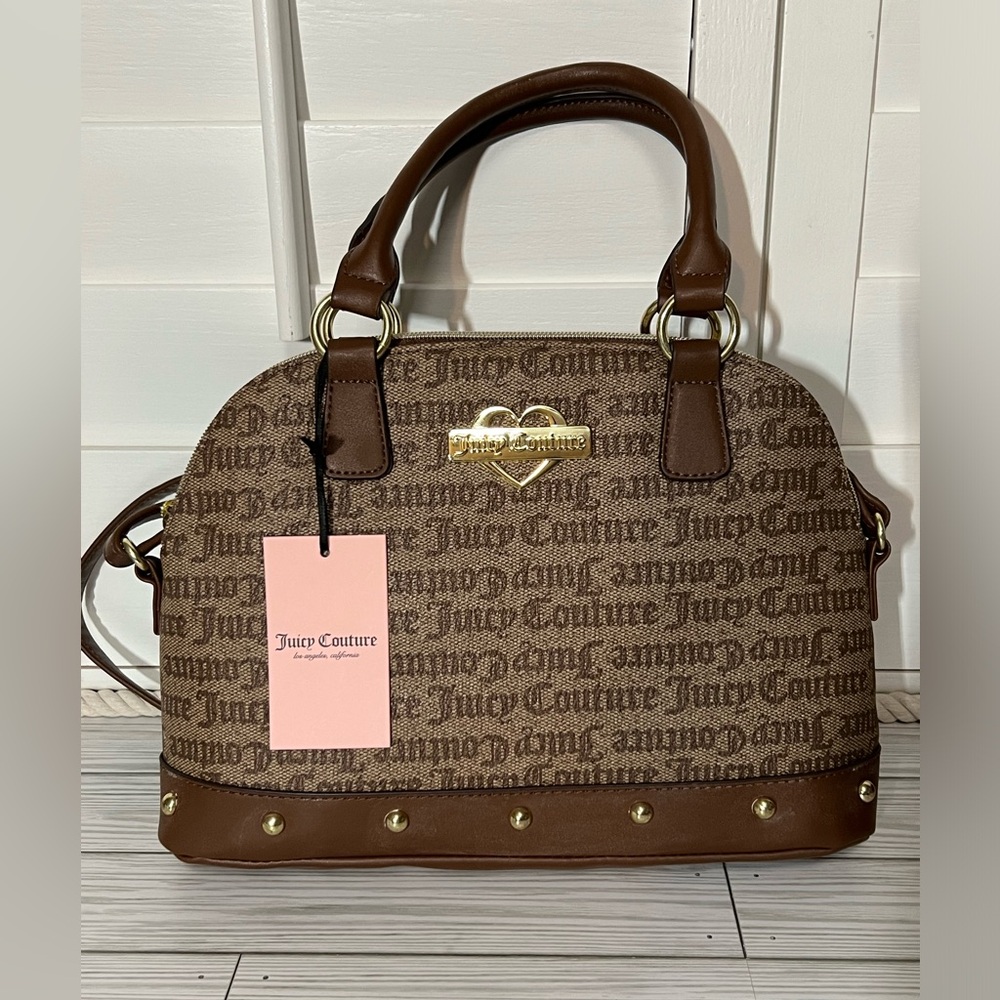 NWT Juicy Couture Chestnut Chino Glam Satchel